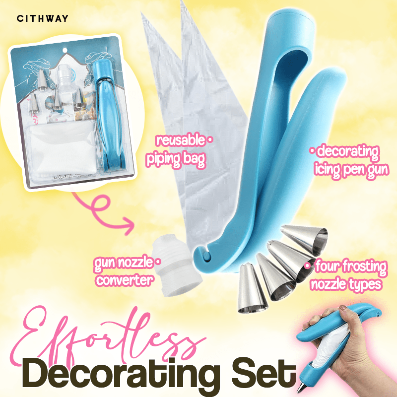 Cithway™ Cake Decorating Piping Pen Tool and Nozzle Set