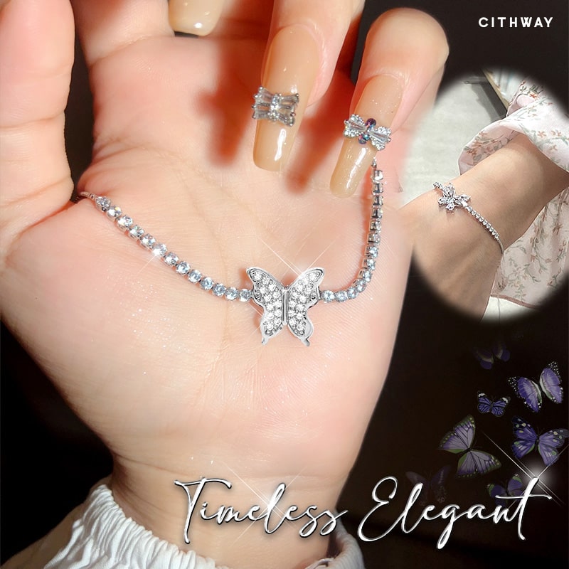 Cithway™ Diamond Butterfly Slider Bracelet