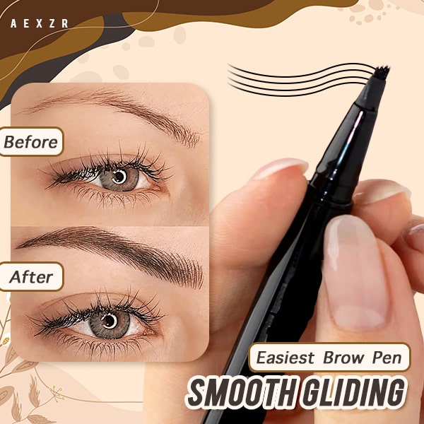 Aexzr™ Realistic Hair Stroke 4-tip Brow Pen